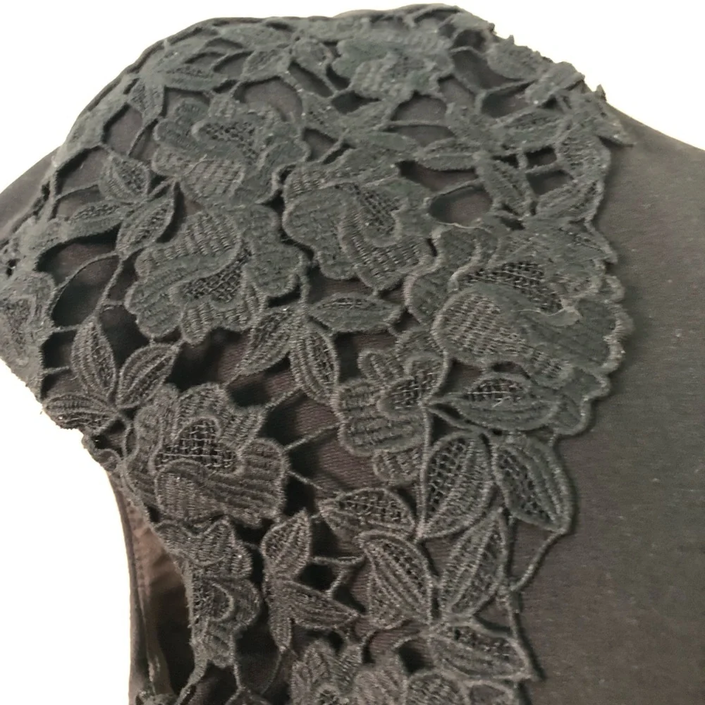 Ted Baker London Fitted Black Lace Mini Dress Size 1 (US 4) - Picture 14 of 15
